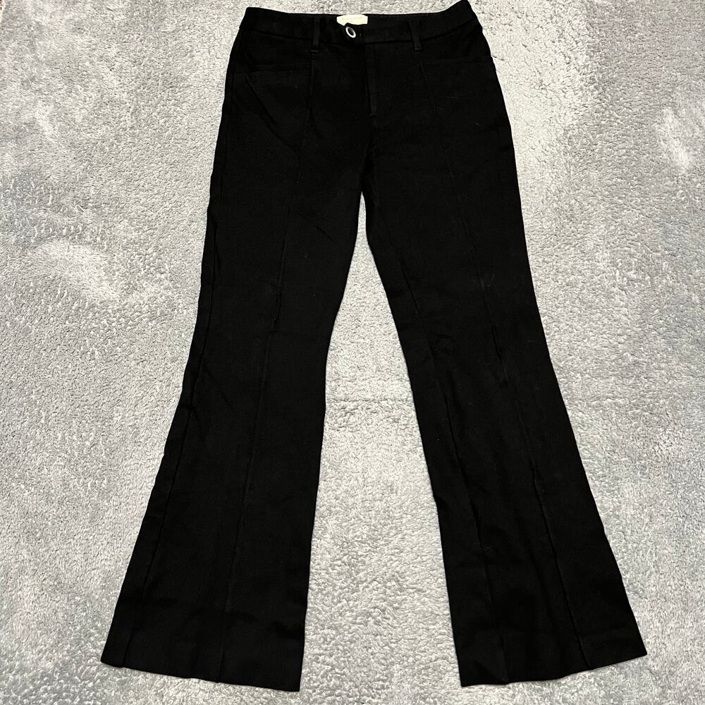 Anthropologie Pants Womens 4 (29x29) Black Mid Rise The Essential Trouser